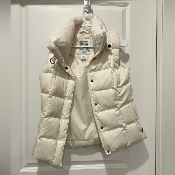 Eddie Bauer Jackets & Blazers - Eddie Bauer Women’s Goose Down Ivory Vest small